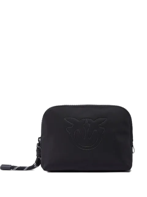PINKO logo-embossed make up bag