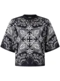 PINKO paisley print T-shirt - Grey