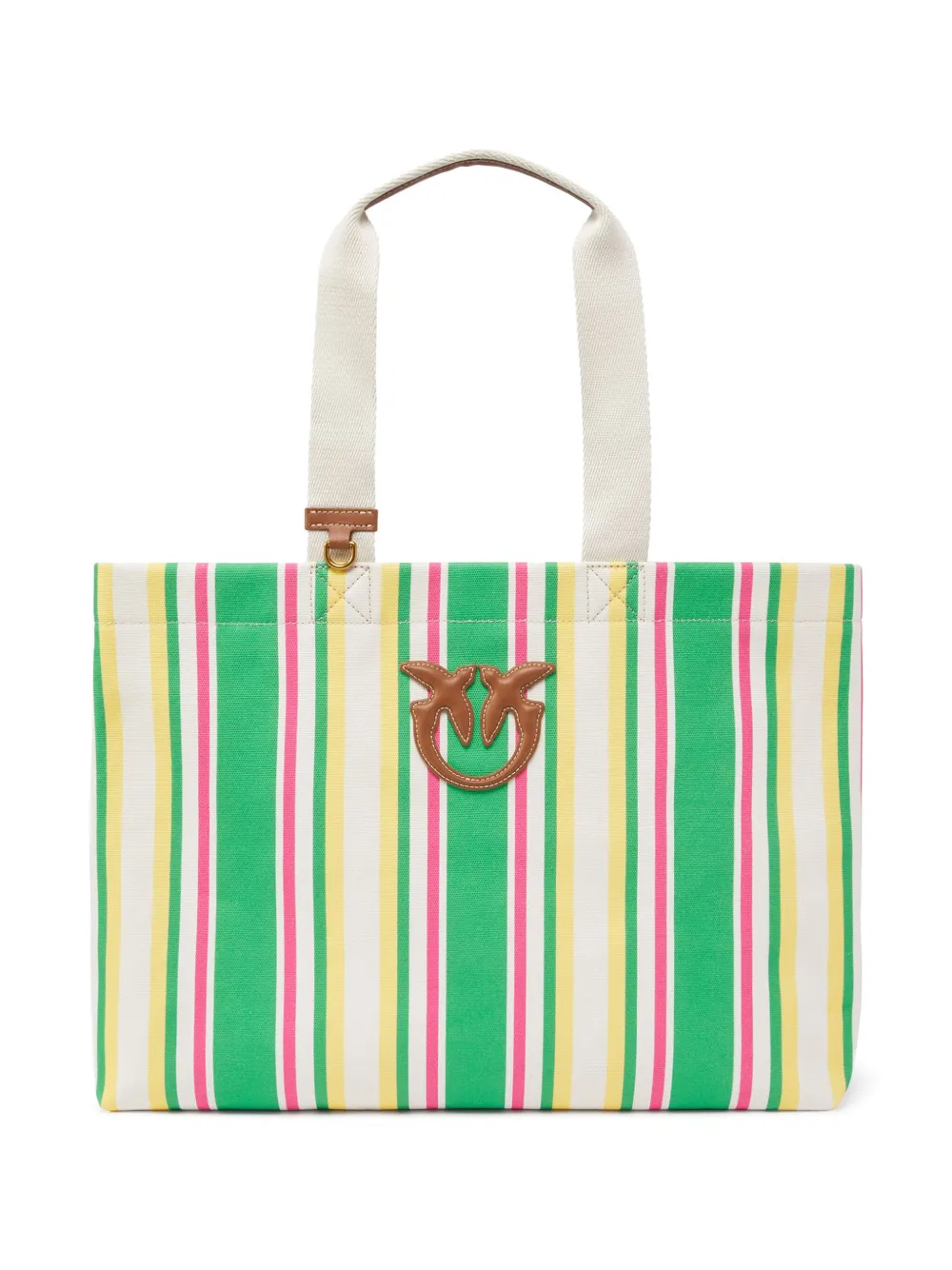 Pinko Striped Tote Bag
