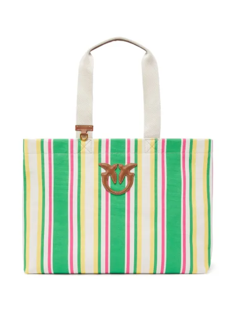 PINKO tote con motivo de rayas