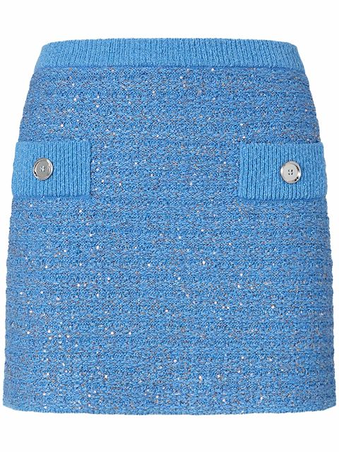 PINKO tweed mini skirt