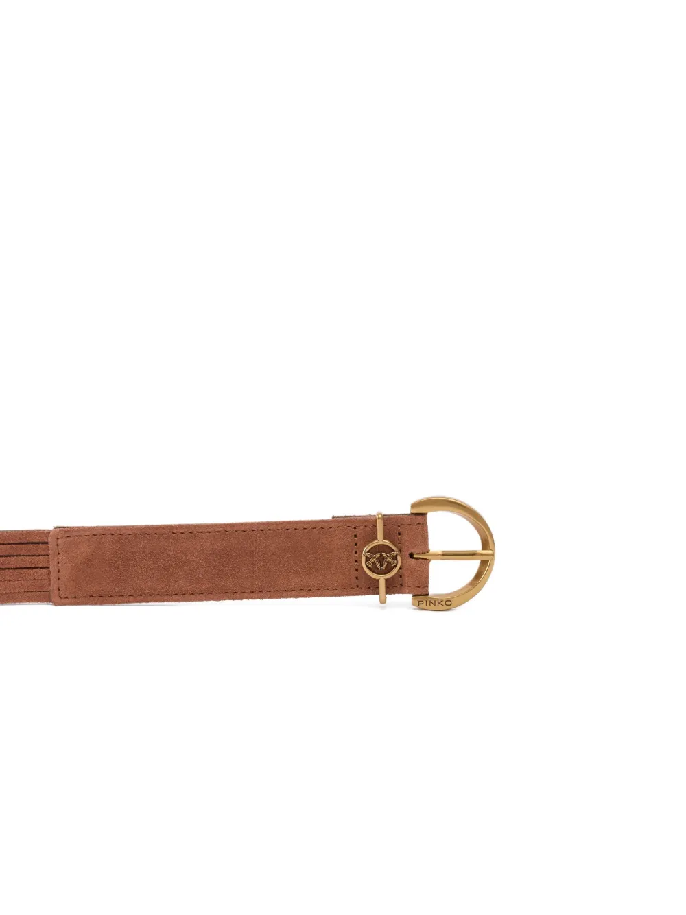PINKO Suède riem Bruin