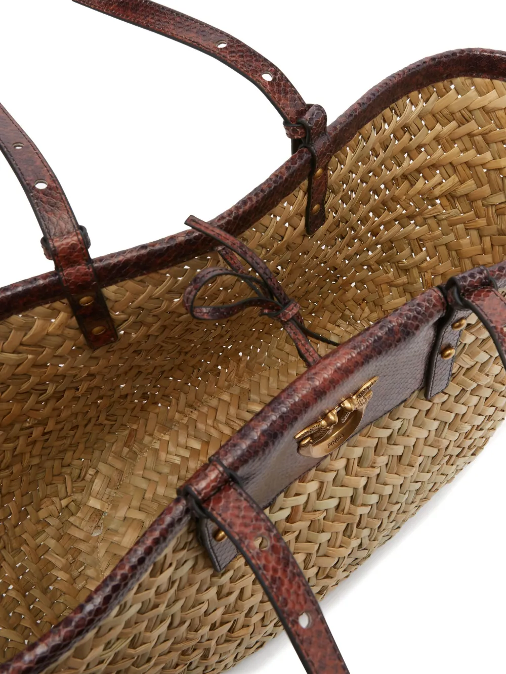PINKO Love Summer shopper Beige