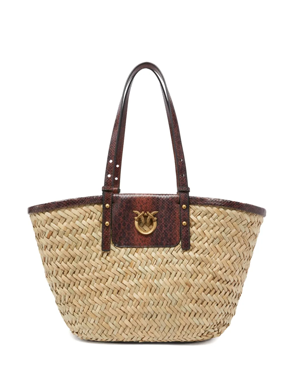 PINKO Love Summer shopper Beige