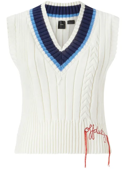 PINKO embroidered vest