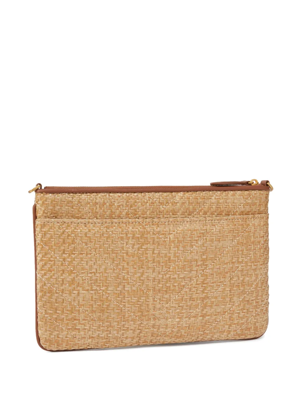 PINKO Clutch verfraaid met stras - Beige