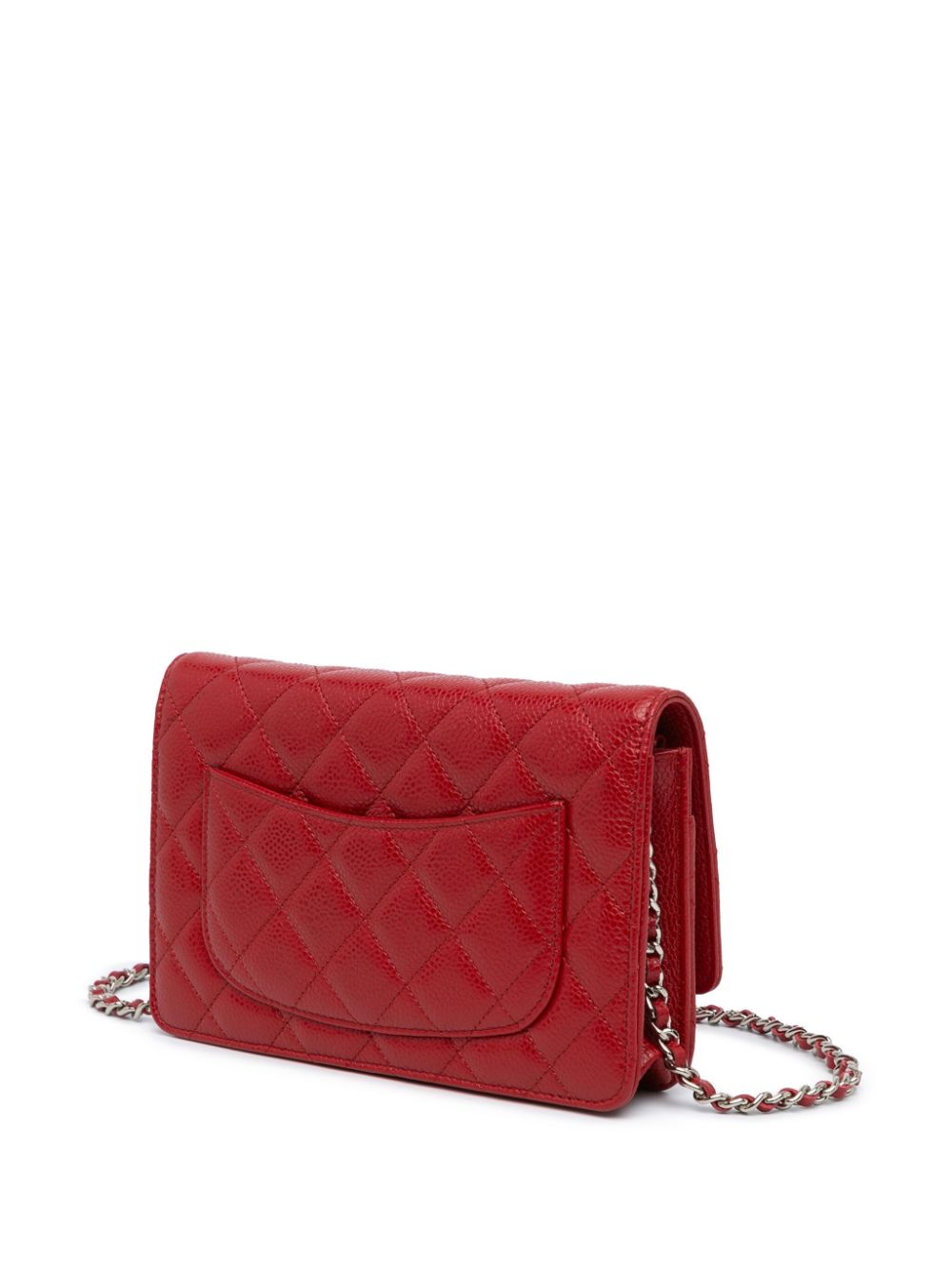 CHANEL 2015-2016 Classic Caviar Wallet on Chain crossbody bag Women