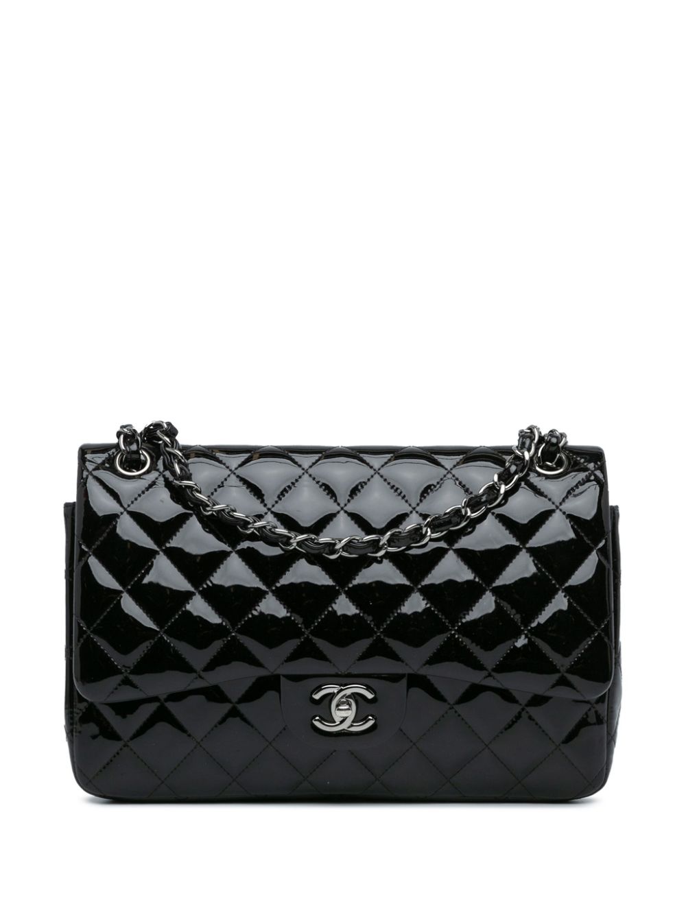 CHANEL 2014 Jumbo Classic Patent Double Flap shoulder bag Women