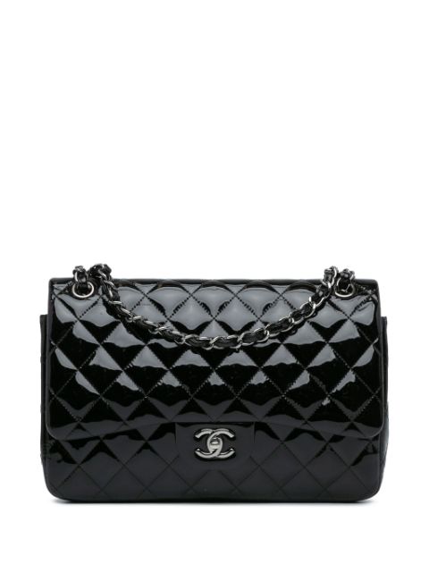 CHANEL 2014 Jumbo Classic Patent Double Flap shoulder bag Women