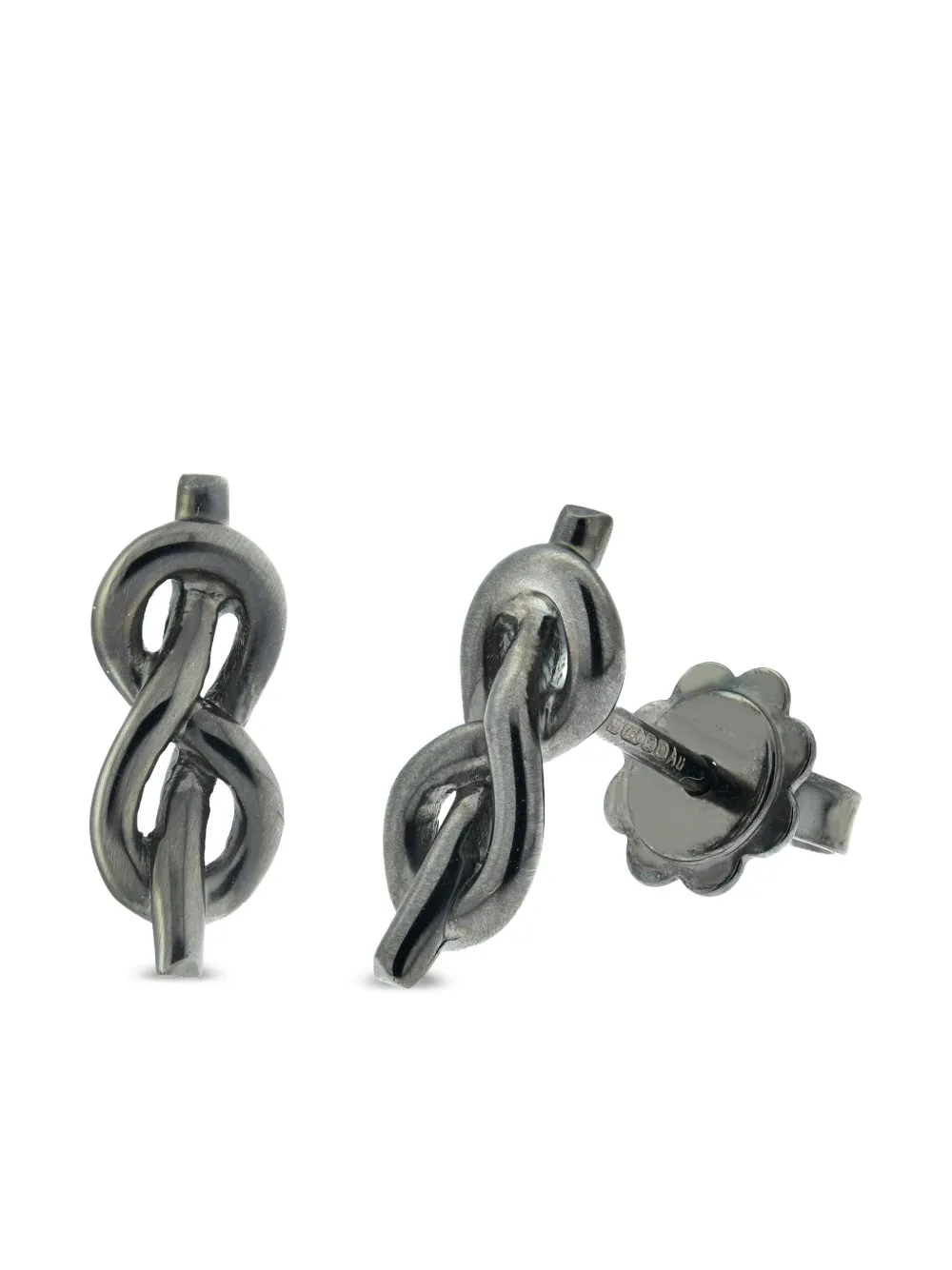 LILY GABRIELLA aretes Forget Me Knot en oro blanco de 18kt | Image 2