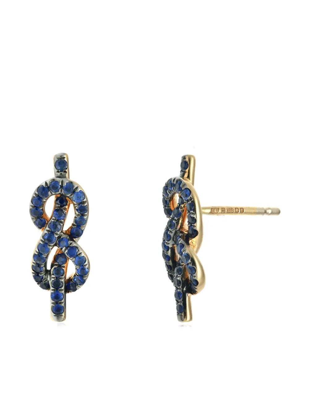 LILY GABRIELLA aretes Forget Me Knot en oro rosa de 18kt | Image 2