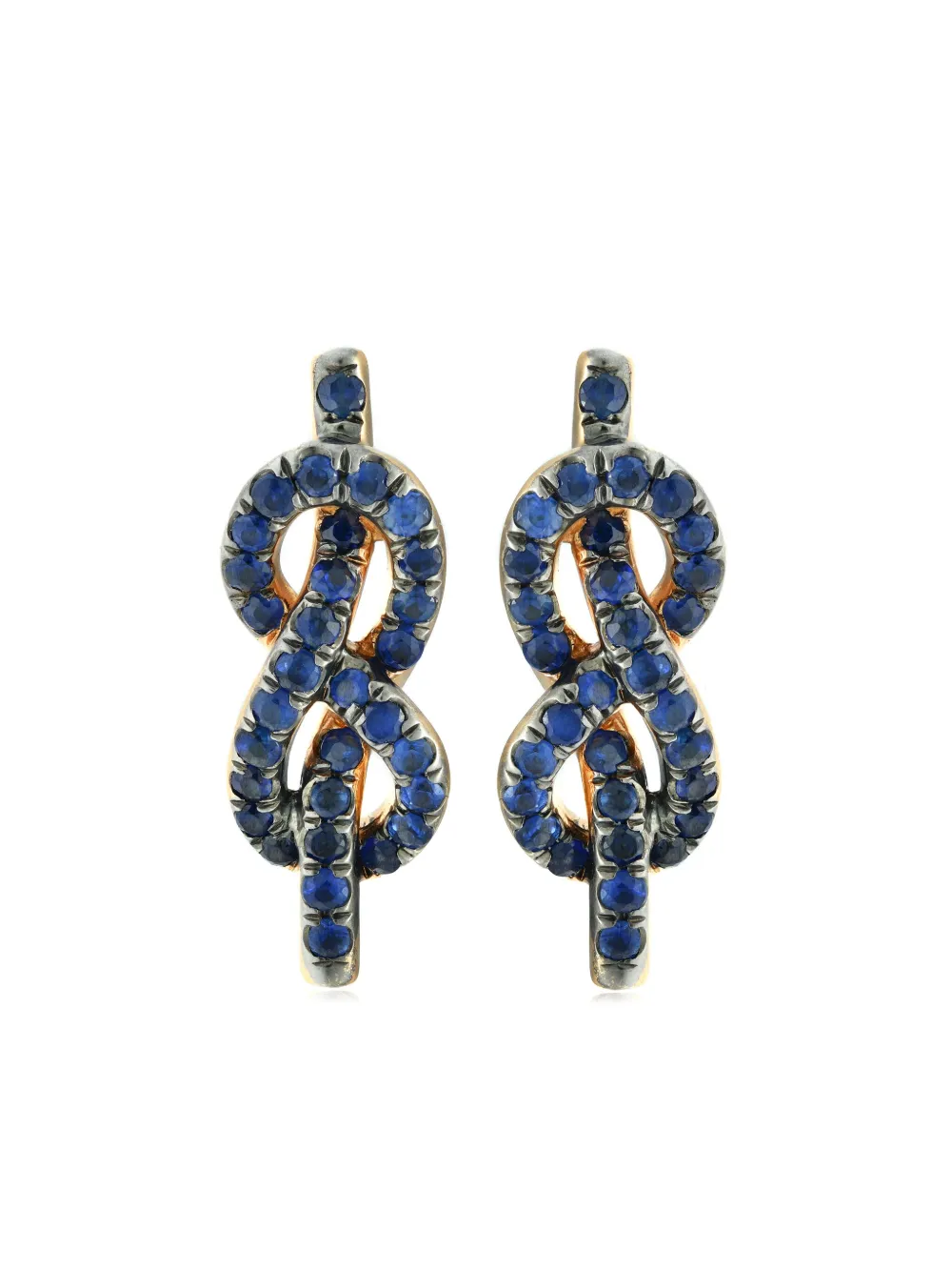 LILY GABRIELLA Forget Me Knot ピアス 18Kローズゴールド - ゴールドトーン LILY GABRIELLA Forget Me Knot ピアス 18Kローズゴールド - ゴールドトーン