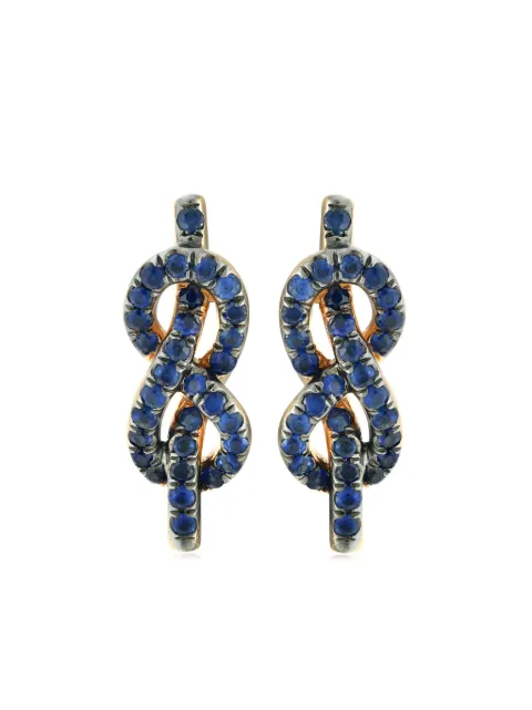 LILY GABRIELLA 18kt rose gold Forget Me Knot earrings