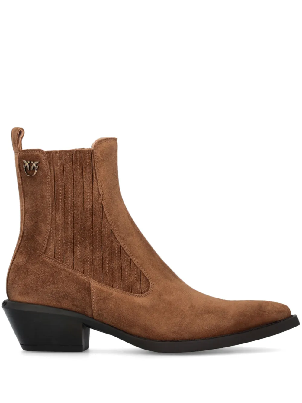 PINKO suede ankle boots Brown