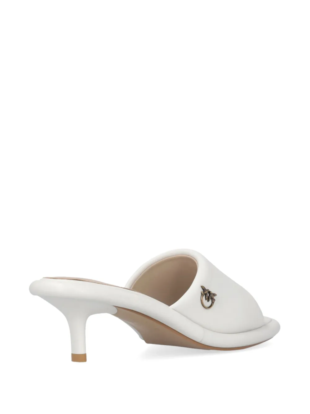 PINKO Love Birds-plaque mules White