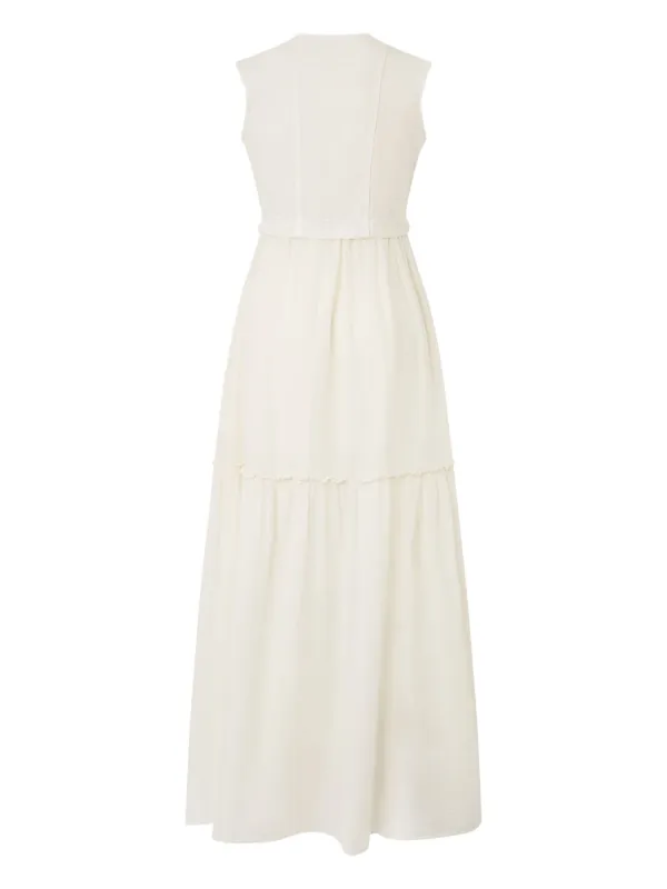ワンピース PINKO Woman Dress White 104848A2GY Z05 PINKO Buckled Long Dress | White | FARFETCH