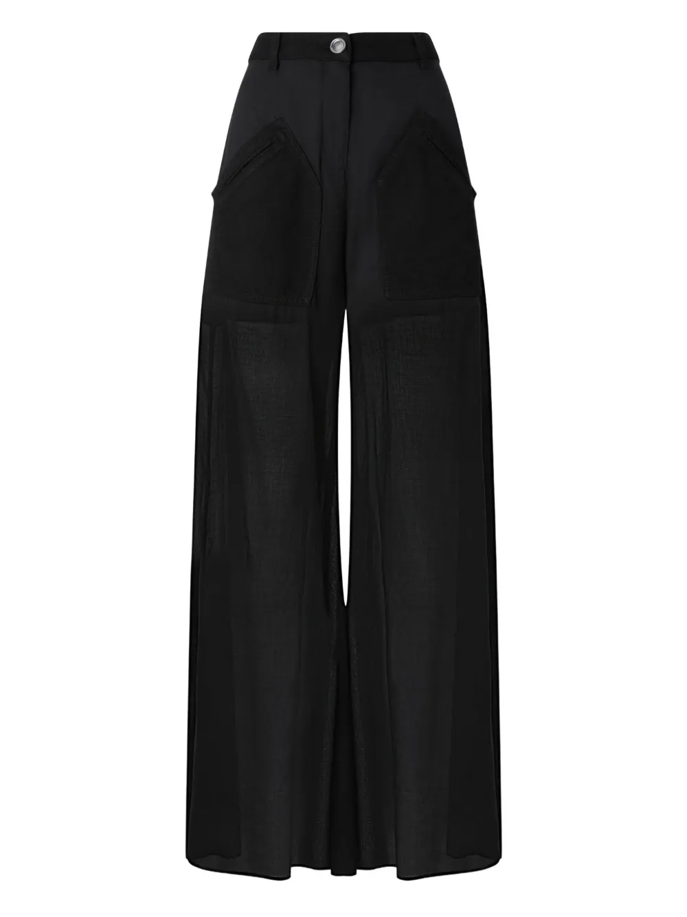 PINKO wide-leg utility trousers - Zwart