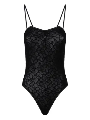 PINKO 売れ筋商品|||ピンコ Tシャツ トップス レディース Bodysuits Black Ribbed camisole top with logo PINKO → Shop Online