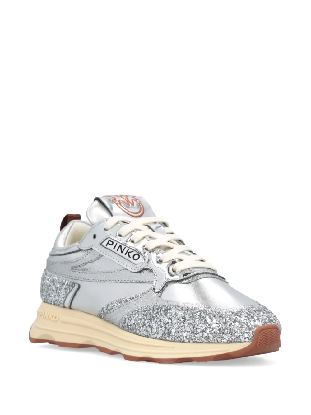 PINKO metallic sneakers - Zilver