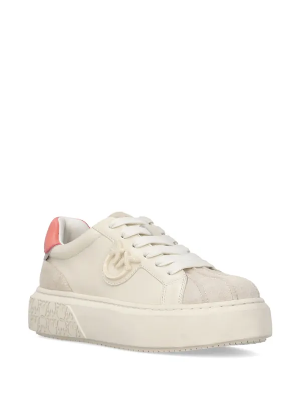 VIP【関税送料無料】希少 PINKO SAND AND WHITE SNEAKERS VIP【関税送料無料】希少 PINKO PLATINUM AND WHITE SNEAKERS