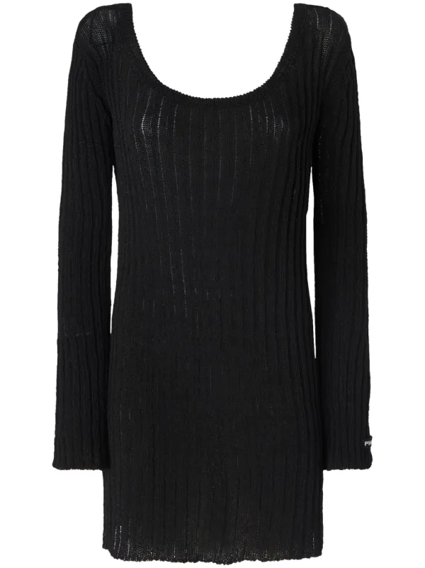 PINKO rib-knit Mini Dress | Black | FARFETCH PINKO rib-knit Mini Dress | Black | FARFETCH