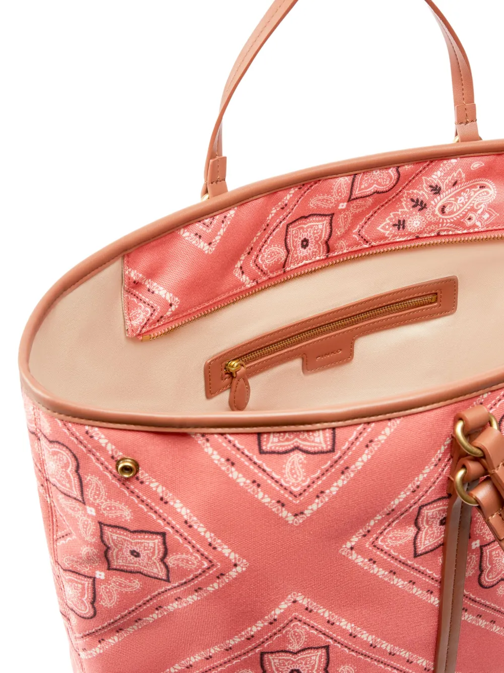 PINKO Shopper met paisley-print Roze