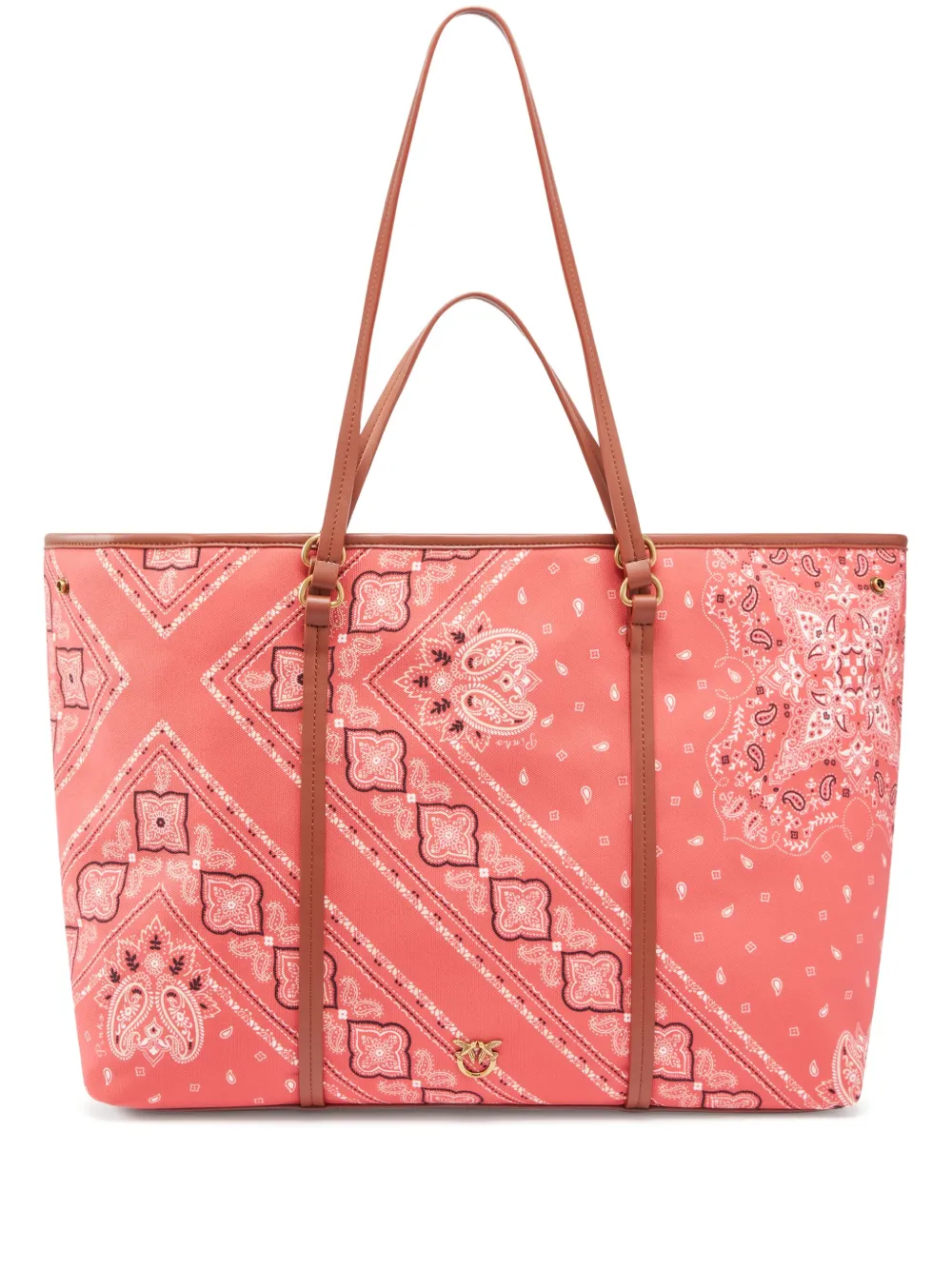 PINKO Shopper met paisley-print Roze