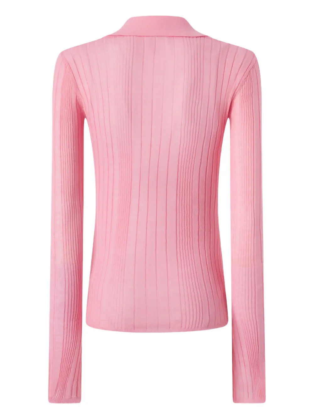 PINKO ribbed polo top - Roze