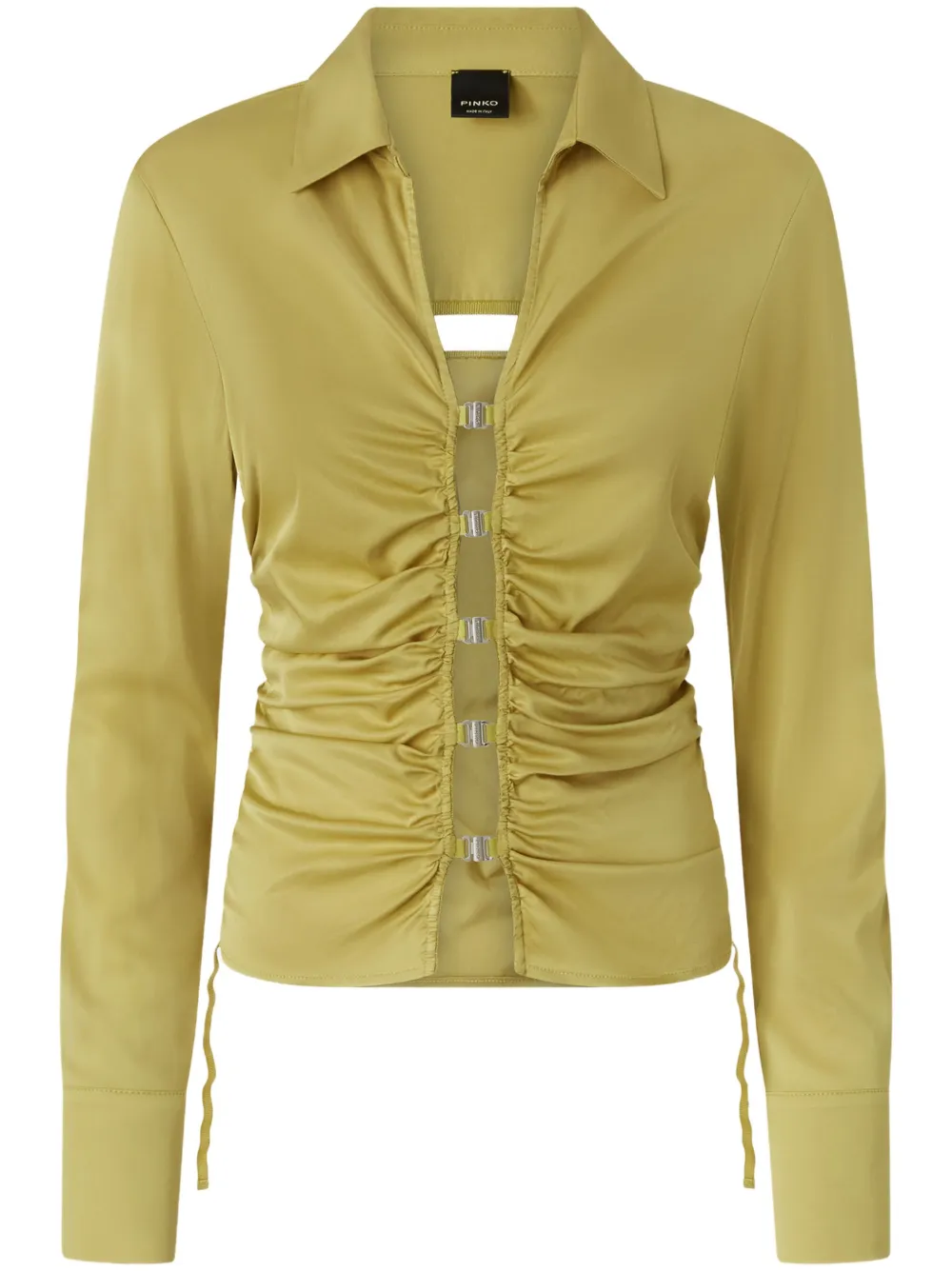 PINKO Gesmockte blouse Groen