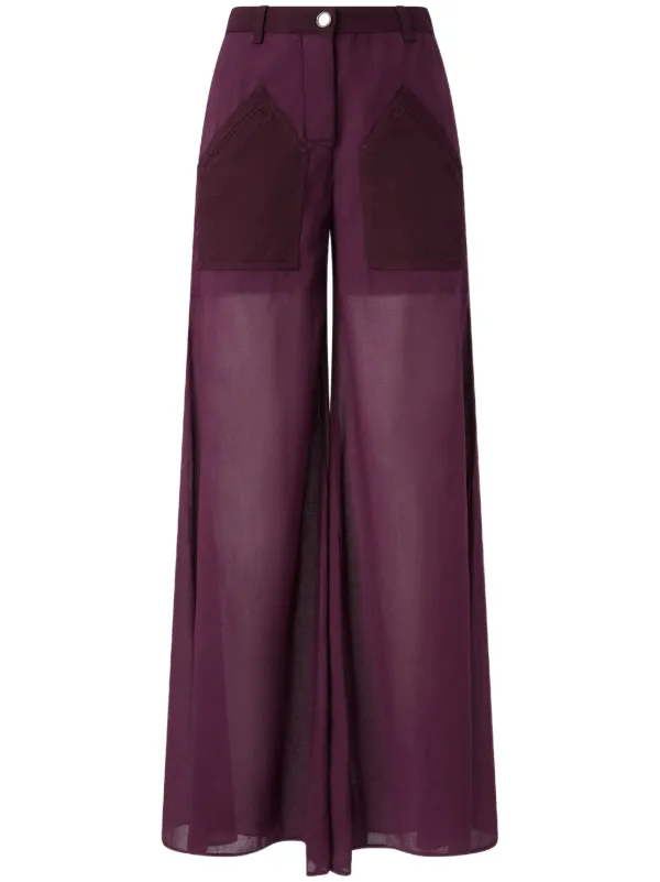 パンツ PINKO Women Pants Pinko Semaforo crêpe trousers with gathered waistband for