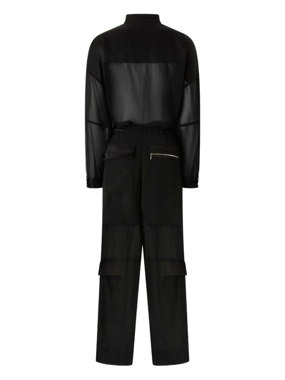 PINKO cargo jumpsuit - Zwart