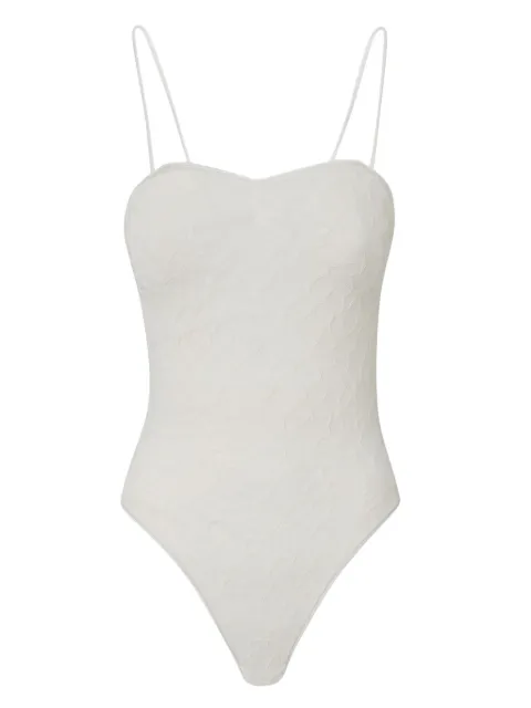 PINKO floral-lace bodysuit