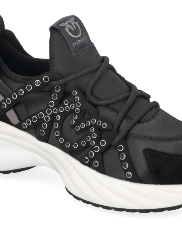 ★Pinko ARIEL ラウンドトゥ ブラック エンボスロゴ スニーカー Pinko Sneakers Ariel | Balardi