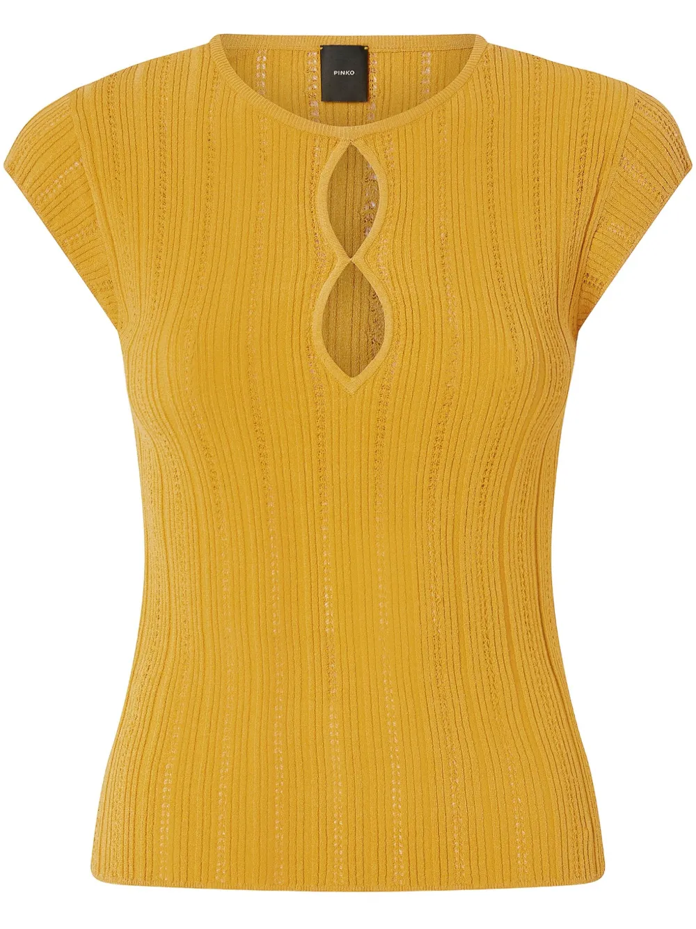 PINKO ribbed top | Yellow | Image 1