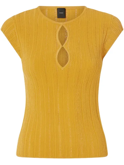 PINKO haut en maille nervurée