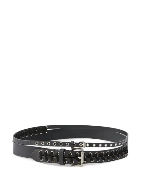 PINKO eyelet-detail belt  