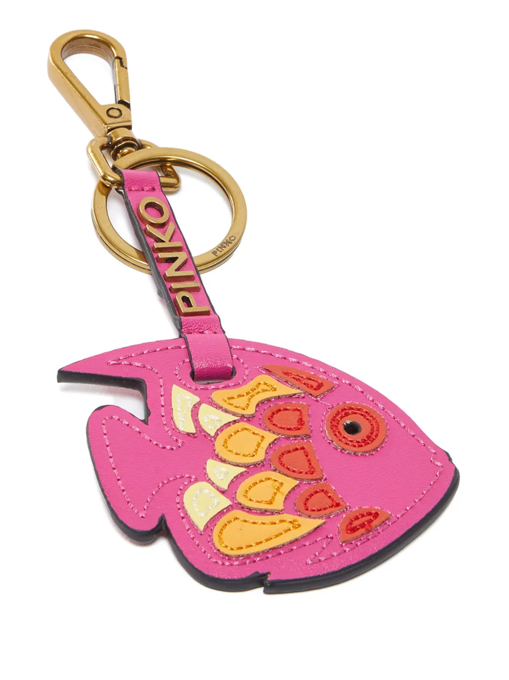 PINKO Sleutelhanger met vispatroon Goud