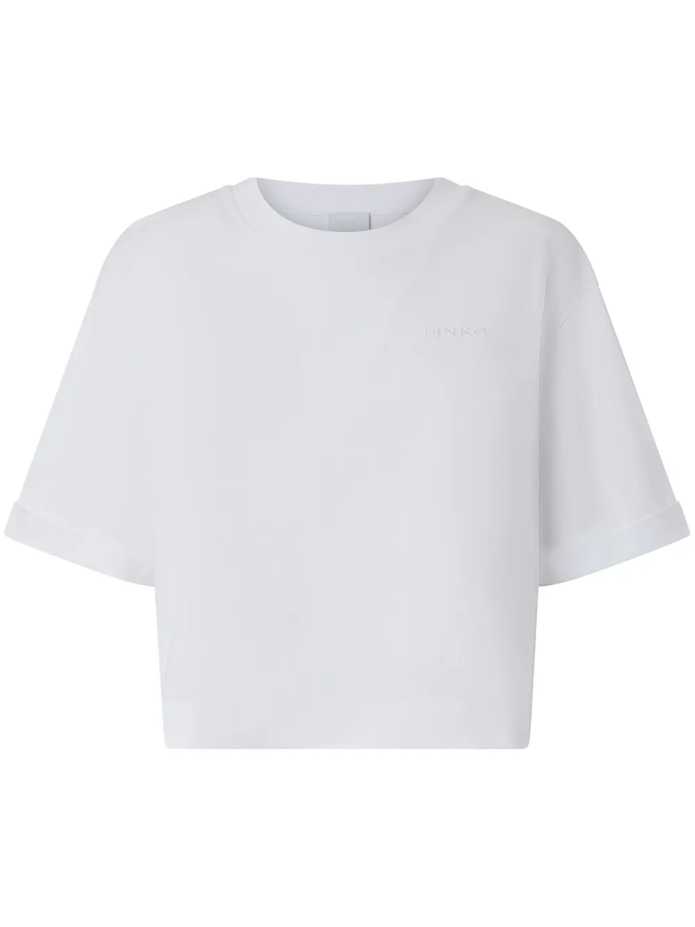 logo-embroidered T-shirt