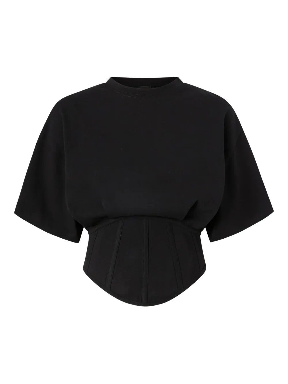 PINKO T-shirt met korset body Zwart