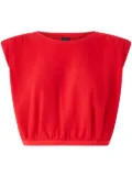 PINKO logo-embroidered tank top
