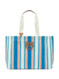 PINKO logo-patch tote bag - Blue