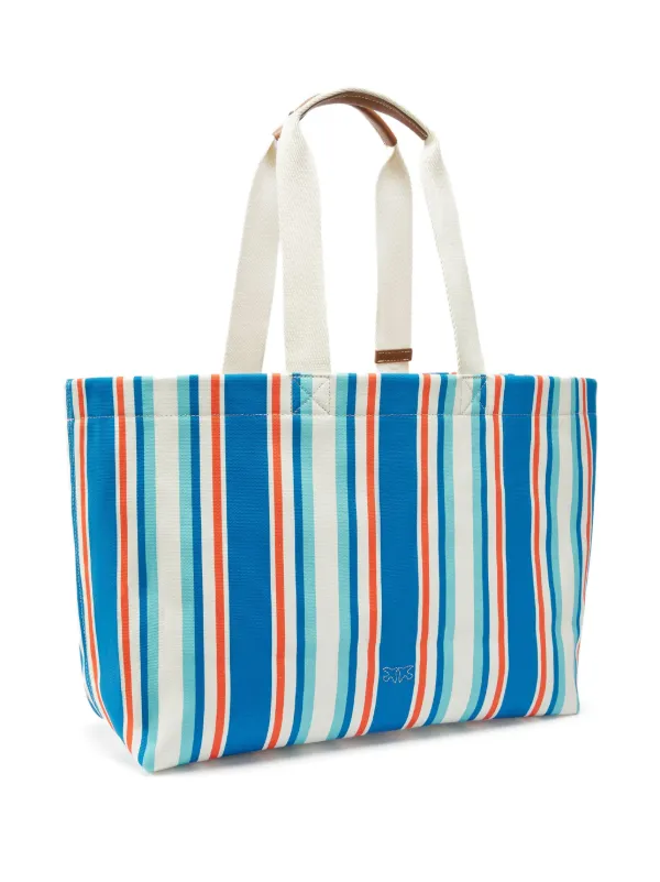 【PINKO】ロゴトートバッグ PINKO logo-patch Tote Bag | Blue | FARFETCH