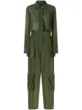 PINKO cargo jumpsuit - Green