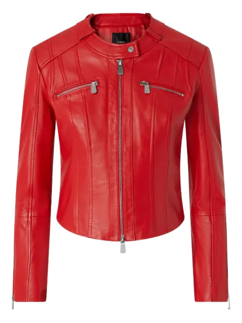 PINKO leather biker jacket