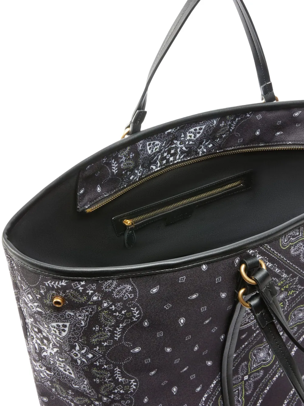PINKO Shopper met bandanaprint Zwart