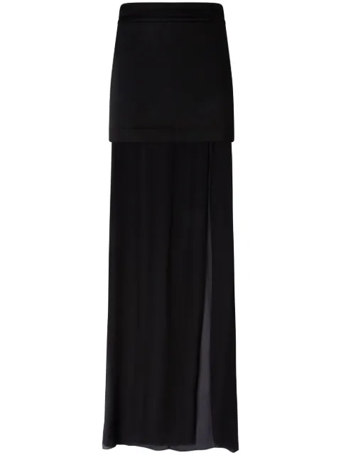 PINKO layered maxi skirt