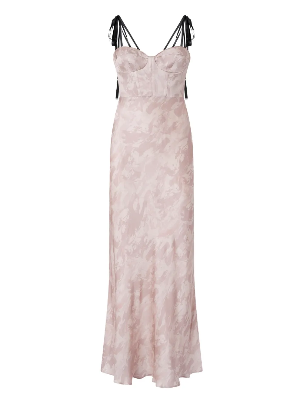x Patrick McDowell long satin dress