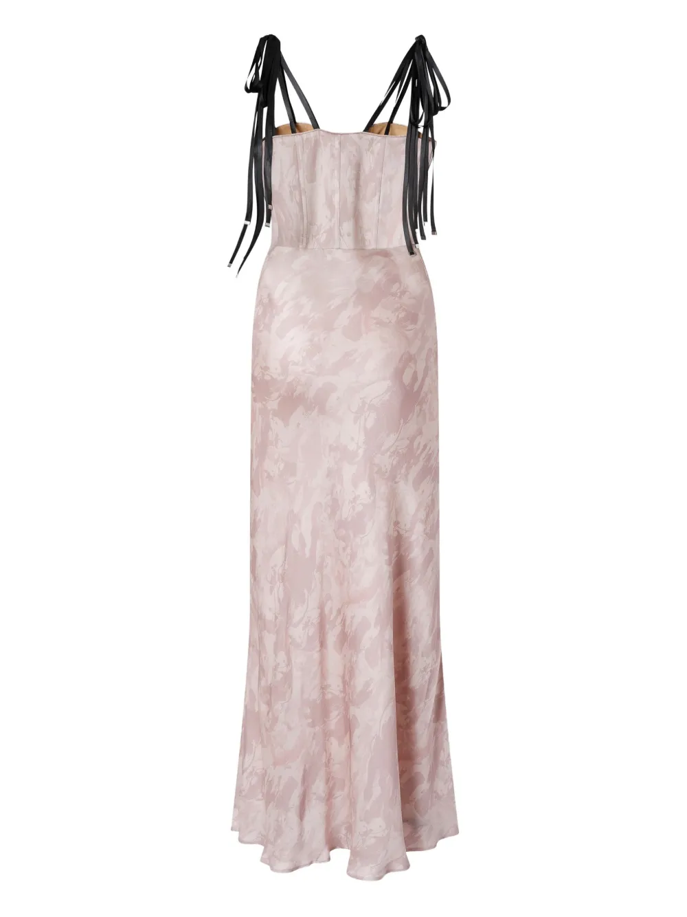 PINKO x Patrick McDowell long satin dress - Roze