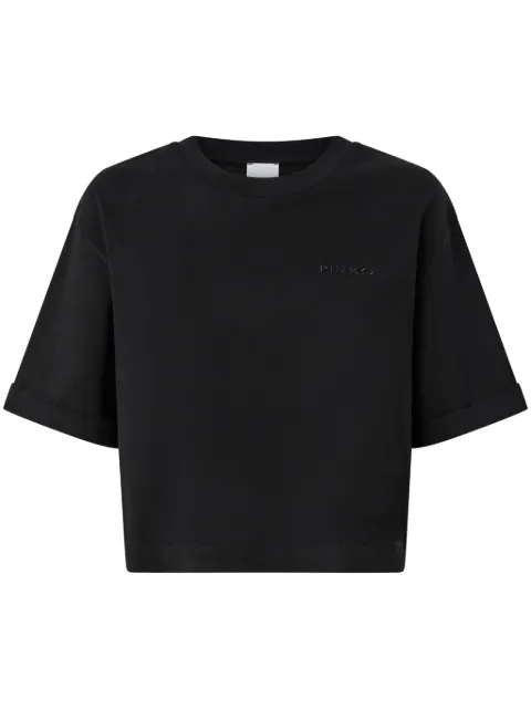 PINKO logo-embroidered T-shirt