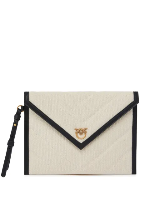 PINKO canvas clutch bag